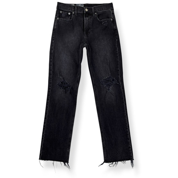 GAP Denim - GAP Jeans Women 2/26 (ACTUAL 26x26.5) Black Cheeky Straight High Rise NWT